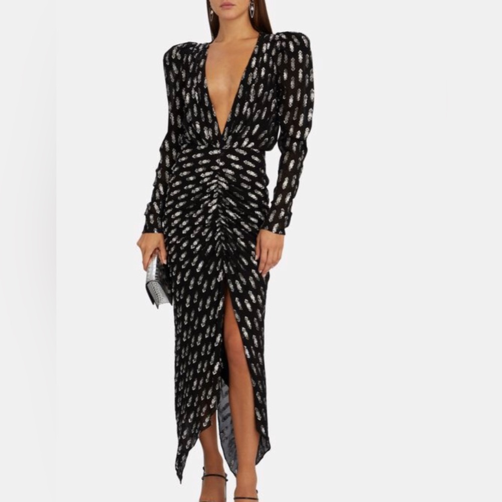 Ronny Kobo Astrid Fil Coupé Chiffon Dress